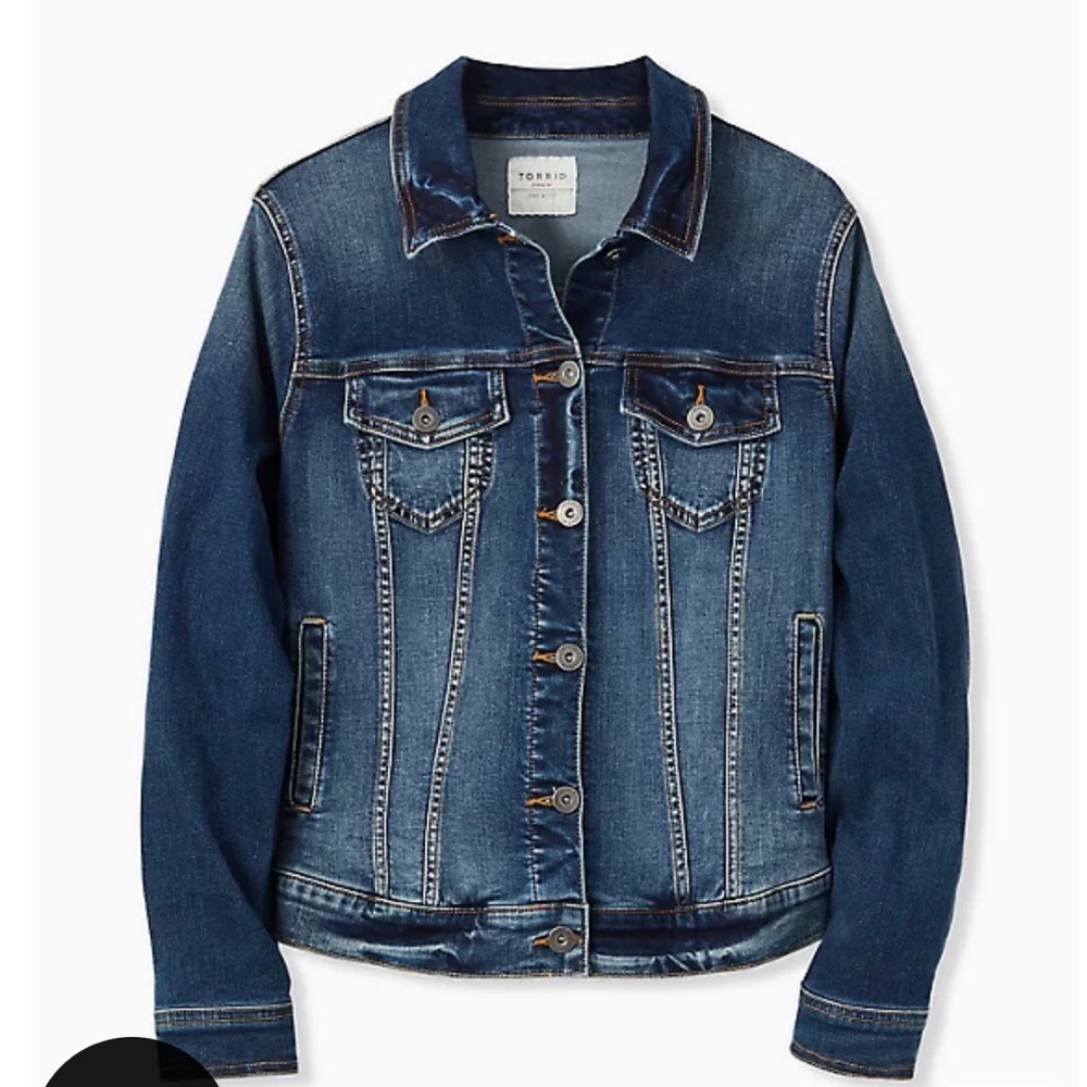 Torrid Denim Trucker Jacket - Medium Wash - NWOT - Size 2